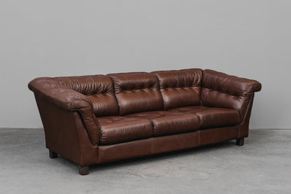 Vintage Dreisitzer Sofa in Braun - 2.Hälfte des 20.Jahrhunderts