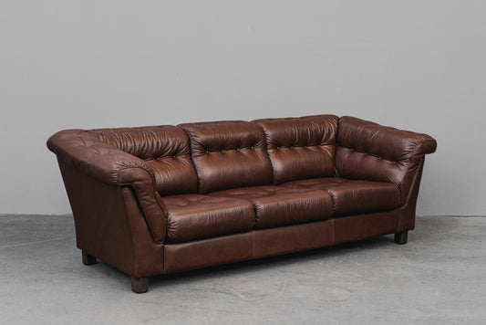 Vintage Dreisitzer Sofa in Braun - 2.Hälfte des 20.Jahrhunderts