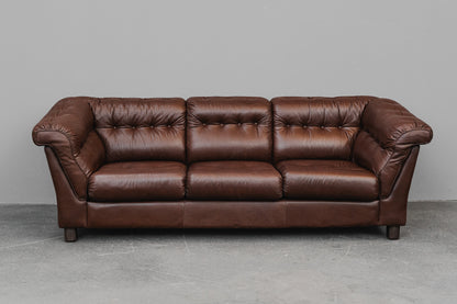 Vintage Dreisitzer Sofa in Braun - 2.Hälfte des 20.Jahrhunderts