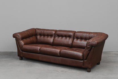 Vintage Dreisitzer Sofa in Braun - 2.Hälfte des 20.Jahrhunderts