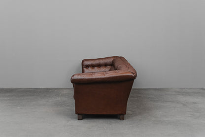 Vintage Dreisitzer Sofa in Braun - 2.Hälfte des 20.Jahrhunderts
