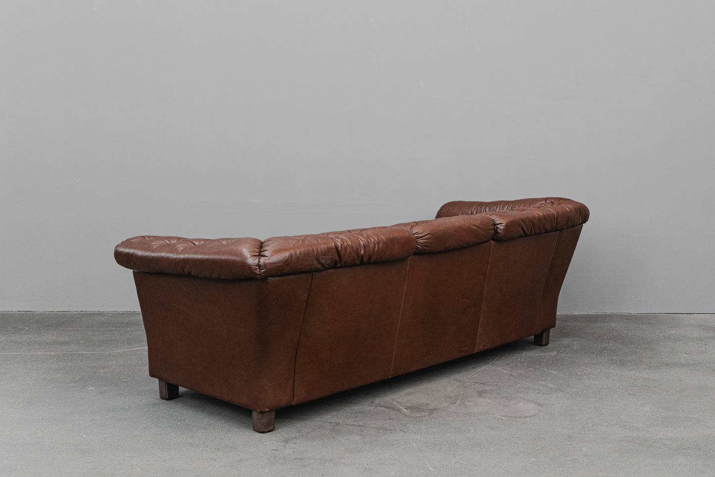 Vintage Dreisitzer Sofa in Braun - 2.Hälfte des 20.Jahrhunderts