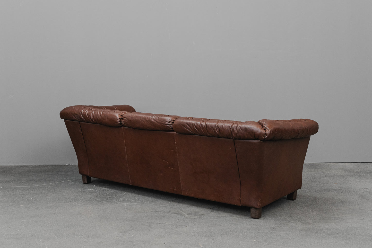 Vintage Dreisitzer Sofa in Braun - 2.Hälfte des 20.Jahrhunderts