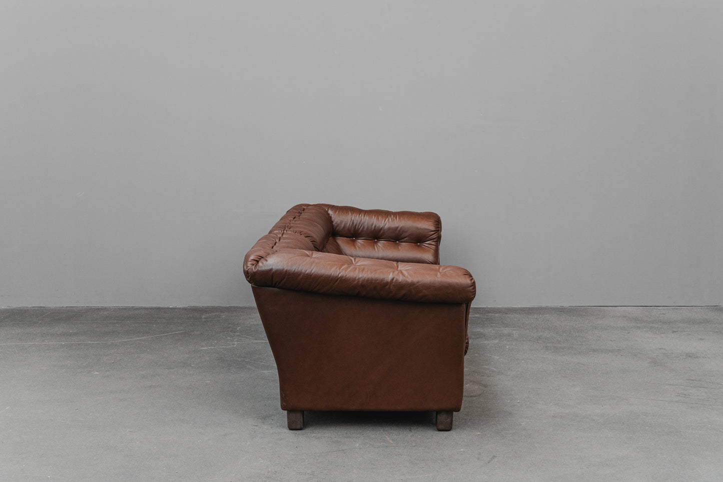 Vintage Dreisitzer Sofa in Braun - 2.Hälfte des 20.Jahrhunderts