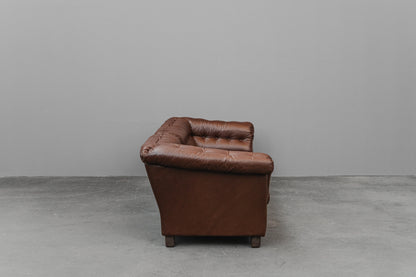 Vintage Dreisitzer Sofa in Braun - 2.Hälfte des 20.Jahrhunderts