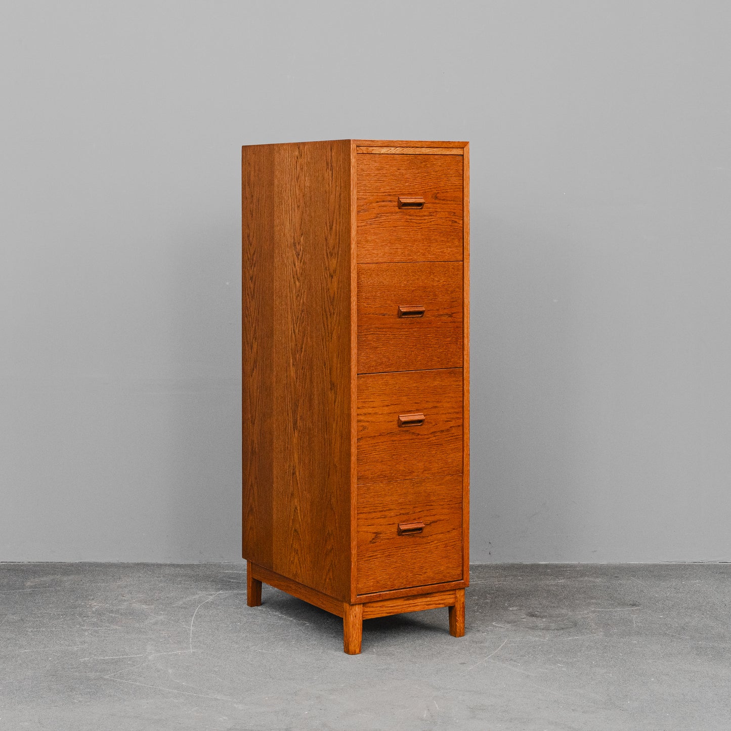 Mid-Century Aktenschrank / Schubladenschrank in Eiche - Mitte des 20.Jahrhunderts