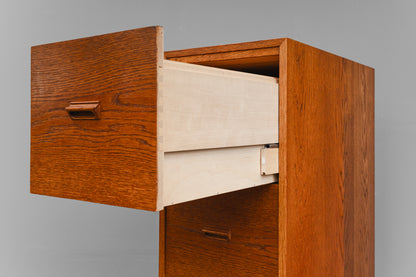 Mid-Century Aktenschrank / Schubladenschrank in Eiche - Mitte des 20.Jahrhunderts