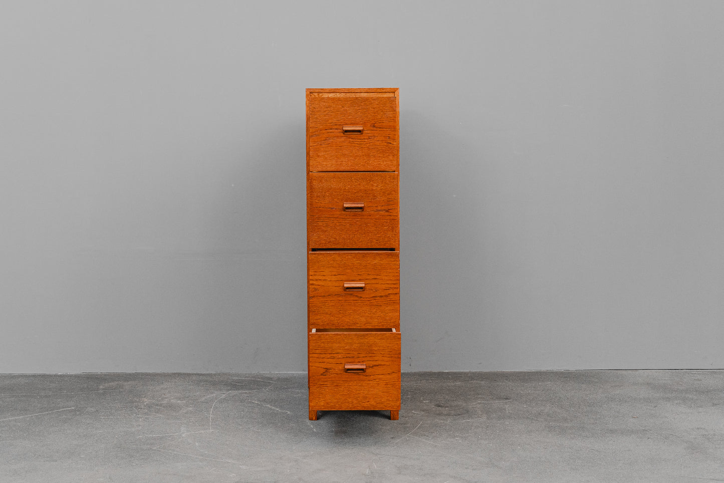 Mid-Century Aktenschrank / Schubladenschrank in Eiche - Mitte des 20.Jahrhunderts