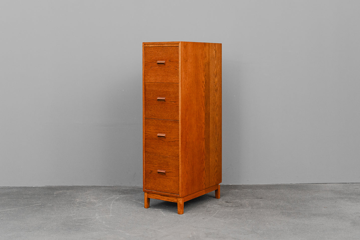 Mid-Century Aktenschrank / Schubladenschrank in Eiche - Mitte des 20.Jahrhunderts