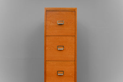 Mid-Century Schubladenschrank / Aktenschrank in Eiche - Mitte des 20.Jahrhunderts