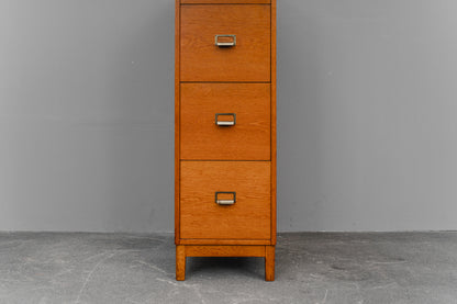 Mid-Century Schubladenschrank / Aktenschrank in Eiche - Mitte des 20.Jahrhunderts