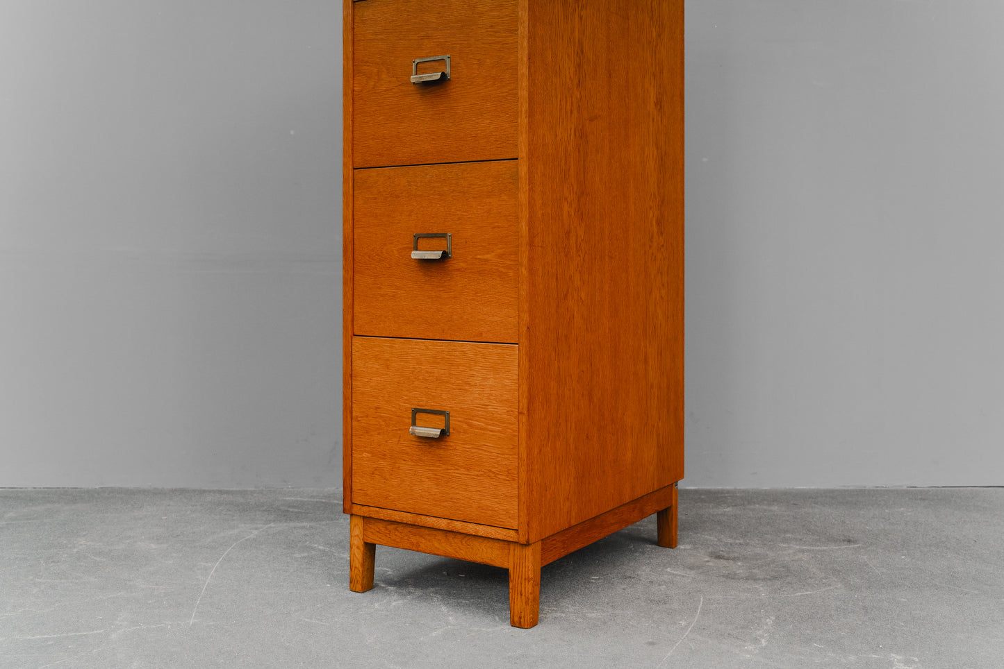 Mid-Century Schubladenschrank / Aktenschrank in Eiche - Mitte des 20.Jahrhunderts