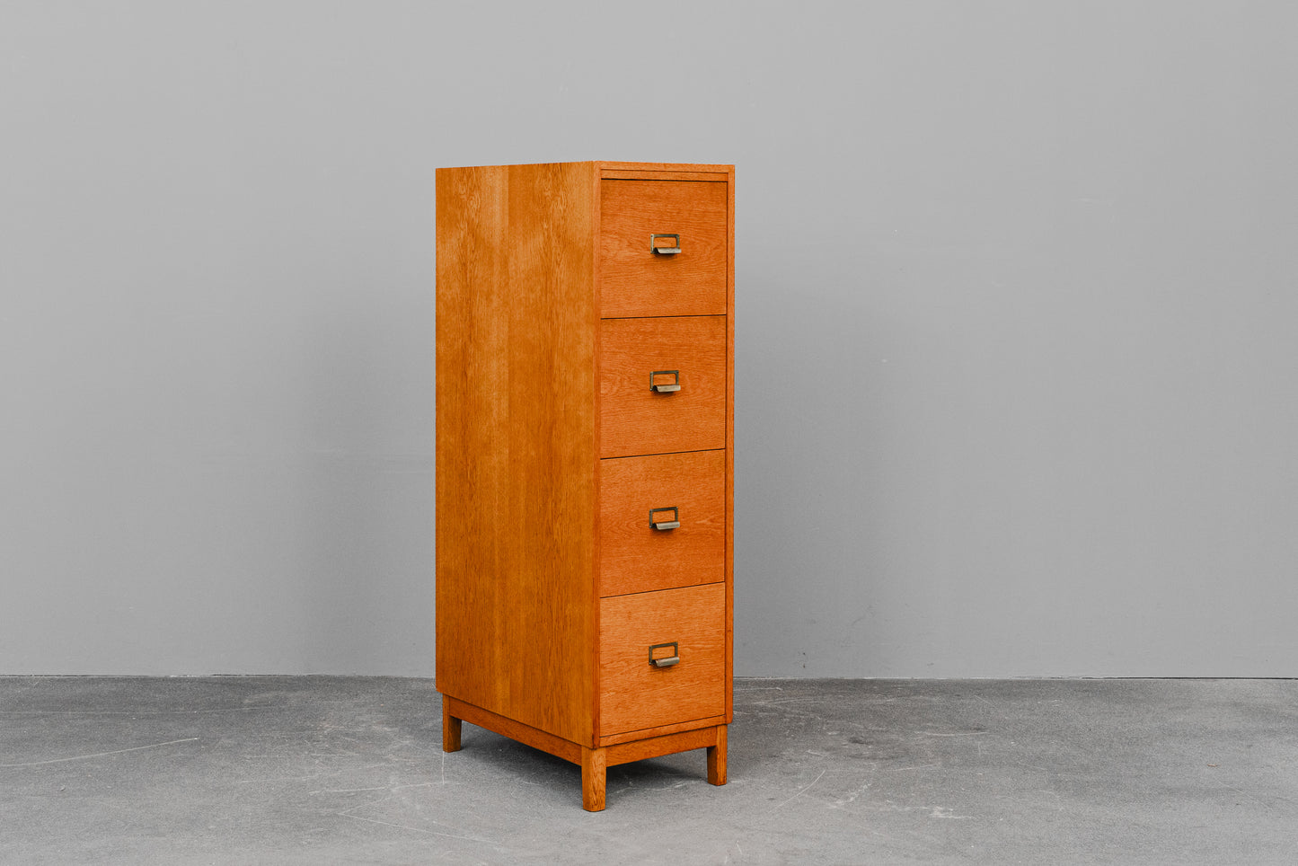 Mid-Century Schubladenschrank / Aktenschrank in Eiche - Mitte des 20.Jahrhunderts