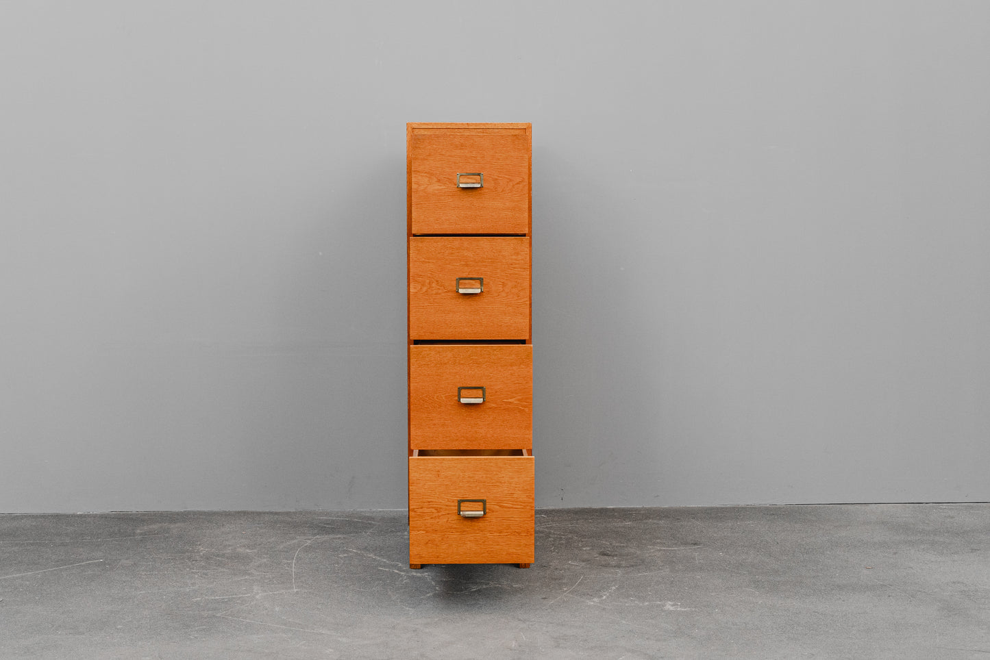 Mid-Century Schubladenschrank / Aktenschrank in Eiche - Mitte des 20.Jahrhunderts