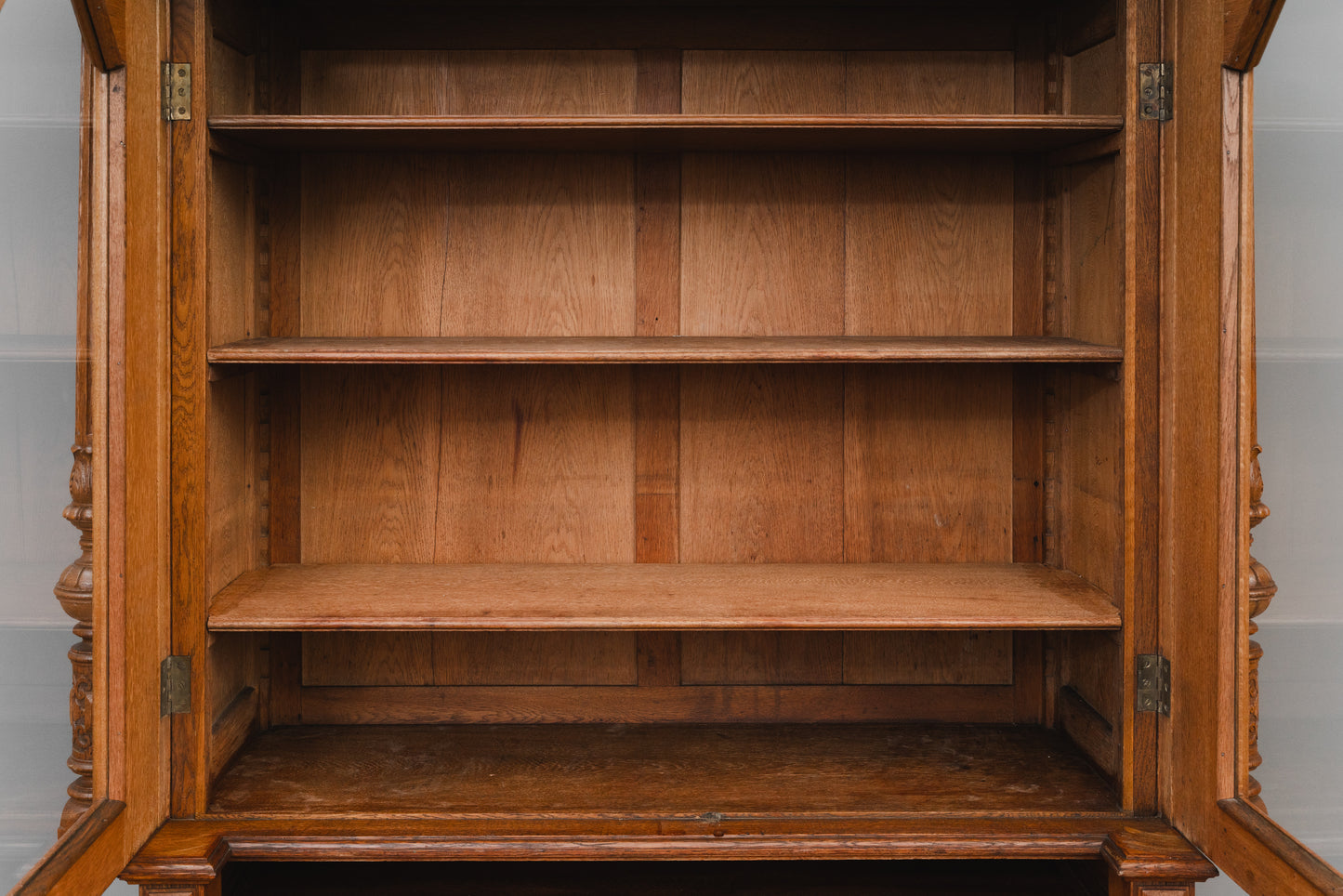 Gründerzeit Bücherschrank in Eiche - 2.Hälfte des 19.Jahrhunderts