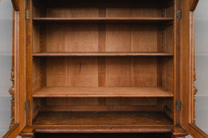 Gründerzeit Bücherschrank in Eiche - 2.Hälfte des 19.Jahrhunderts