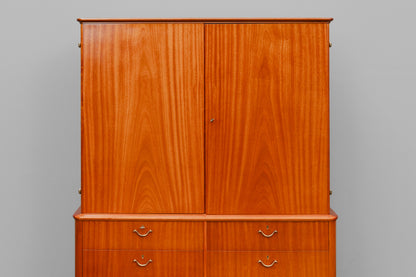 Mid-Century Highboard in Mahagoni - Mitte des 20.Jahrhunderts