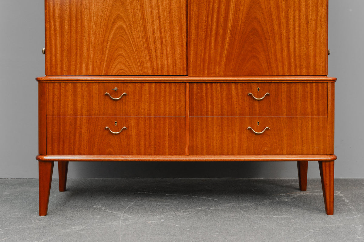 Mid-Century Highboard in Mahagoni - Mitte des 20.Jahrhunderts