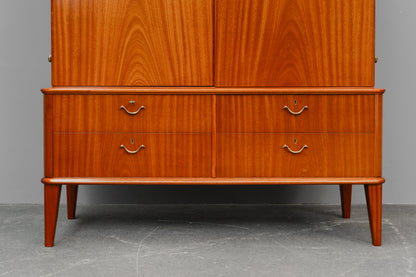 Mid-Century Highboard in Mahagoni - Mitte des 20.Jahrhunderts