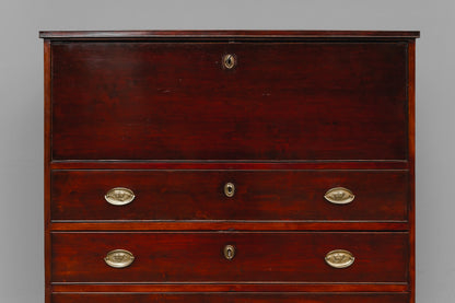 Biedermeier Sekretär in Birke - 1.Hälfte des 19.Jahrhunderts