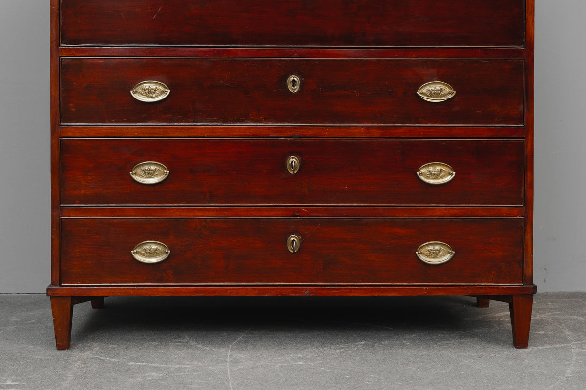 Biedermeier Sekretär in Birke - 1.Hälfte des 19.Jahrhunderts