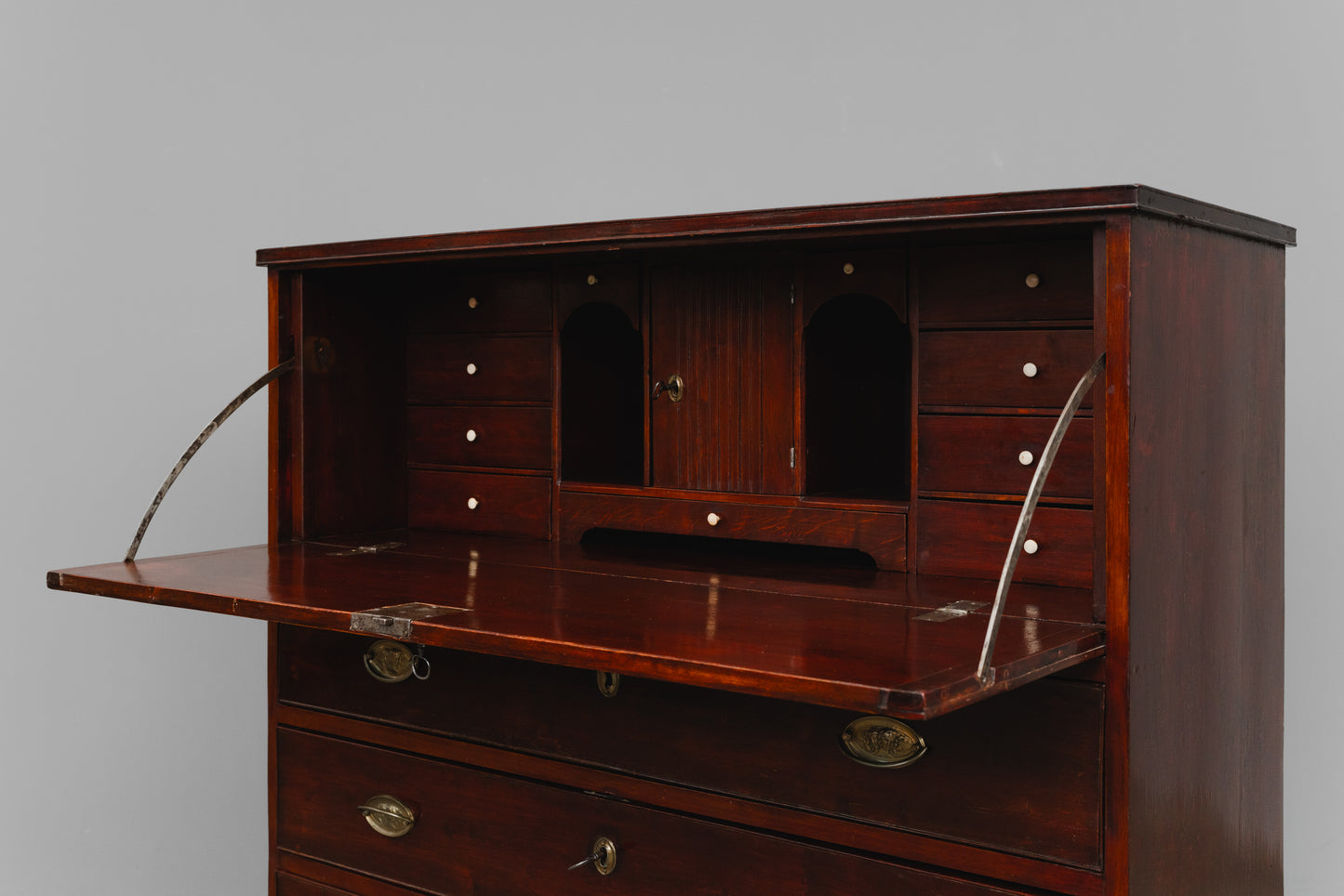 Biedermeier Sekretär in Birke - 1.Hälfte des 19.Jahrhunderts