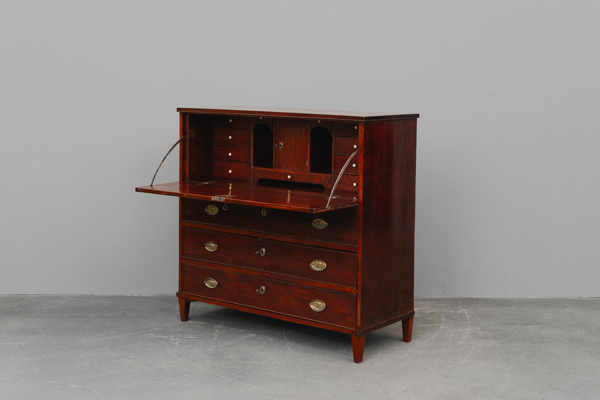 Biedermeier Sekretär in Birke - 1.Hälfte des 19.Jahrhunderts