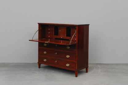 Biedermeier Sekretär in Birke - 1.Hälfte des 19.Jahrhunderts