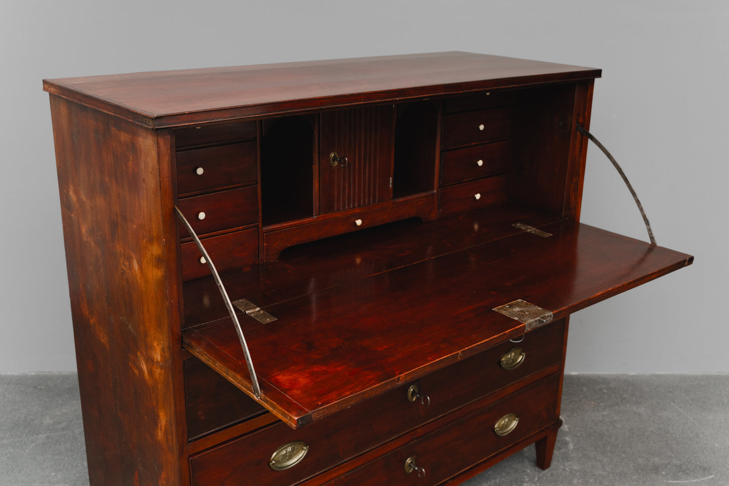Biedermeier Sekretär in Birke - 1.Hälfte des 19.Jahrhunderts