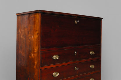Biedermeier Sekretär in Birke - 1.Hälfte des 19.Jahrhunderts