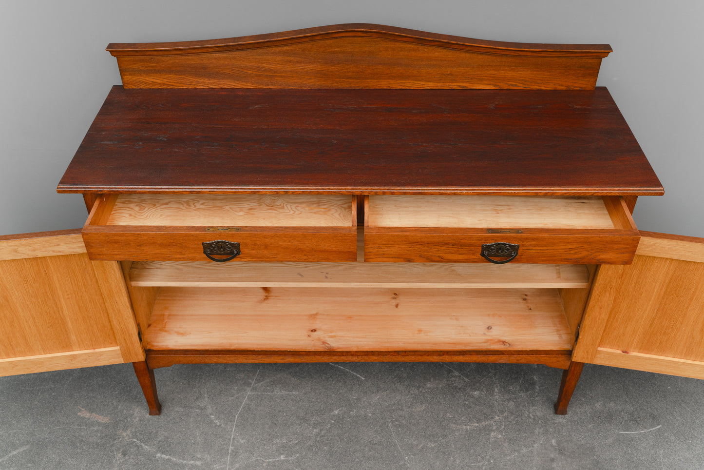 Jugendstil Sideboard / Anrichte in Eiche - Anfang des 20.Jahrhunderts