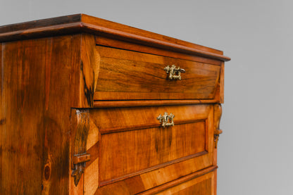 Hohe Gründerzeit Kommode in Nussbaum - um 1900