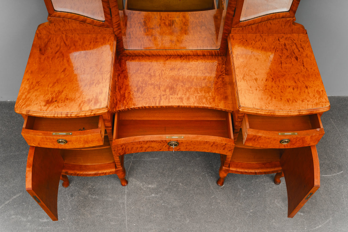 Jugendstil Spiegelkommode in Birke - 1.Hälfte des 20.Jahrhunderts