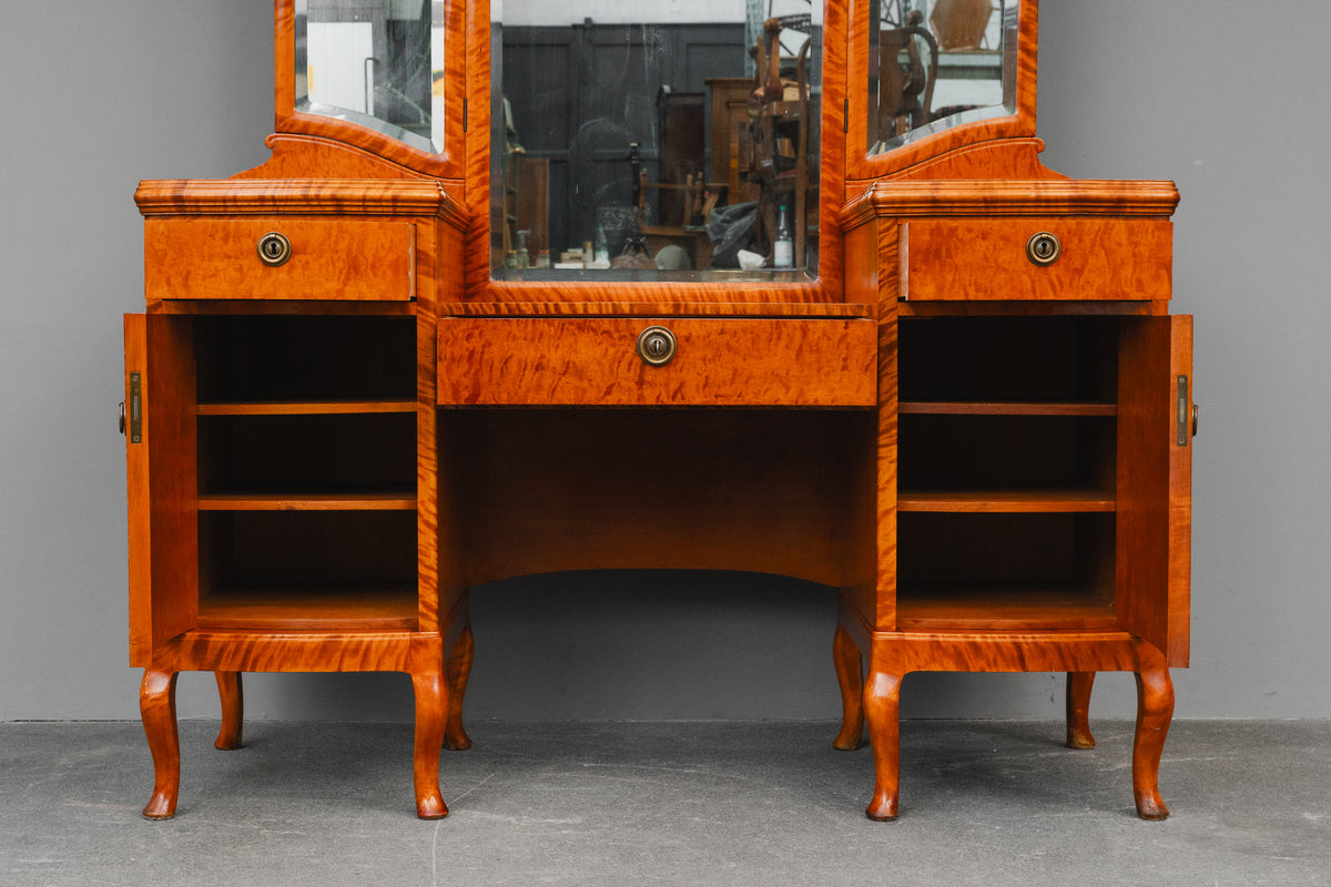 Jugendstil Spiegelkommode in Birke - 1.Hälfte des 20.Jahrhunderts