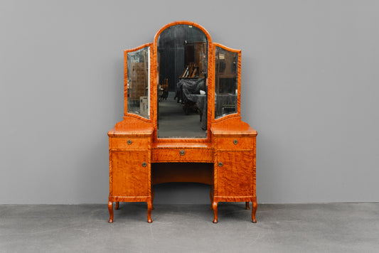 Jugendstil Spiegelkommode in Birke - 1.Hälfte des 20.Jahrhunderts