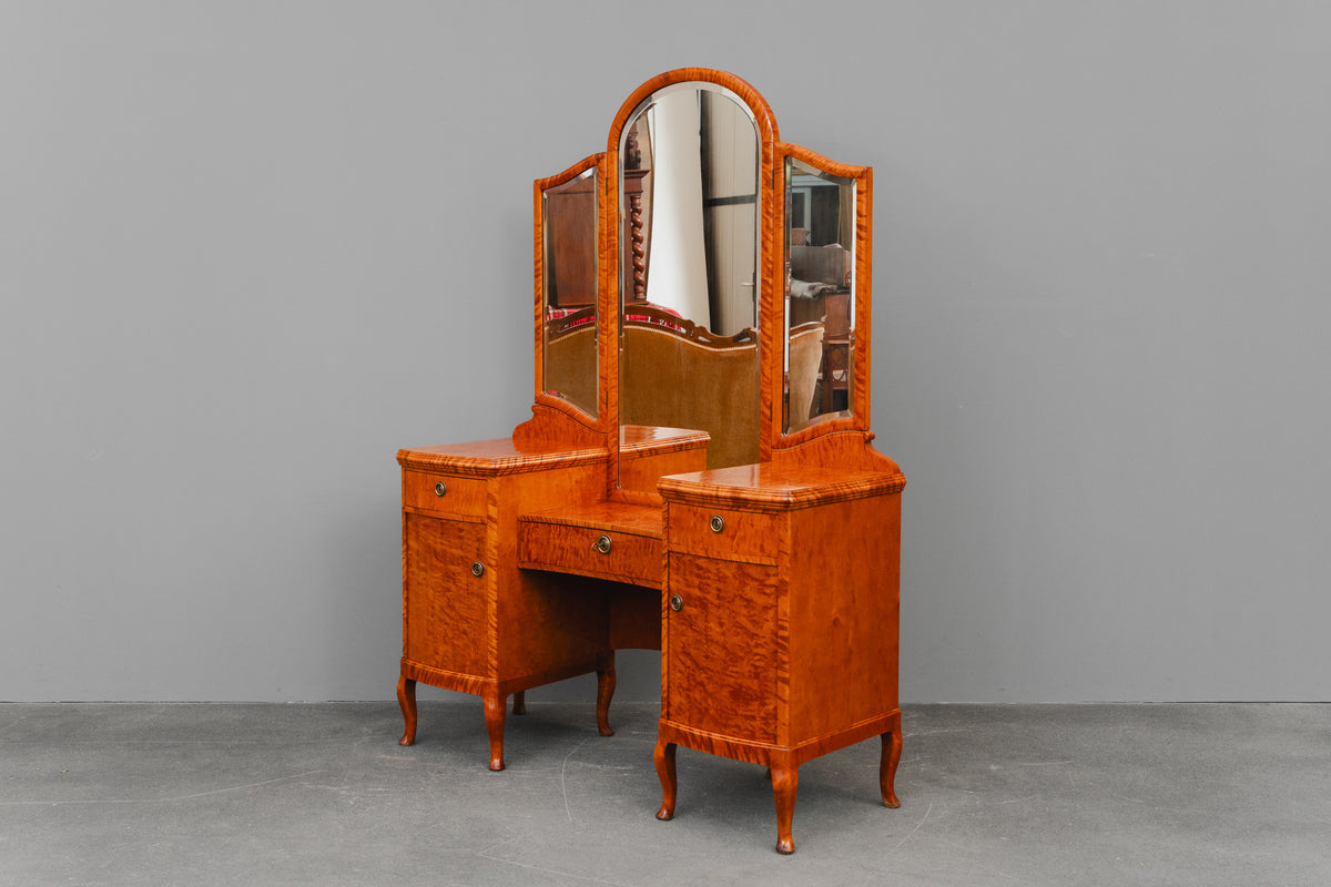 Jugendstil Spiegelkommode in Birke - 1.Hälfte des 20.Jahrhunderts