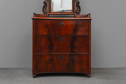 Biedermeier/Louis Philippe Spiegelkommode in Mahagoni - Mitte des 19.Jahrhunderts
