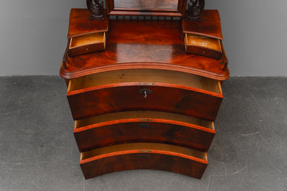 Biedermeier/Louis Philippe Spiegelkommode in Mahagoni - Mitte des 19.Jahrhunderts