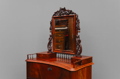 Biedermeier/Louis Philippe Spiegelkommode in Mahagoni - Mitte des 19.Jahrhunderts