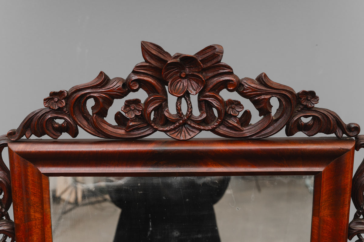 Biedermeier/Louis Philippe Spiegelkommode in Mahagoni - Mitte des 19.Jahrhunderts