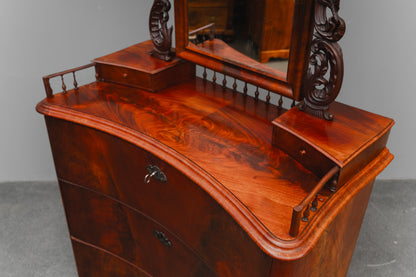 Biedermeier/Louis Philippe Spiegelkommode in Mahagoni - Mitte des 19.Jahrhunderts