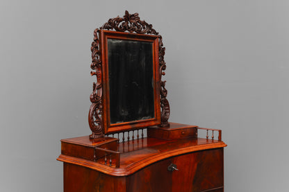 Biedermeier/Louis Philippe Spiegelkommode in Mahagoni - Mitte des 19.Jahrhunderts