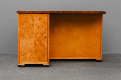 Vintage Schreibtisch in Birke - Mitte des 20.Jahrhunderts