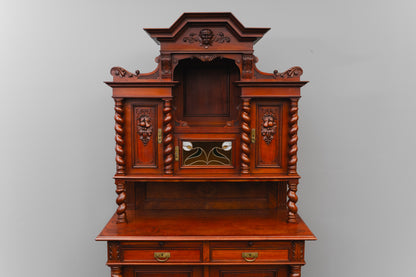 Gründerzeit Buffetschrank in Nussbaum - Ende des 19.Jahrhunderts