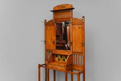 Jugendstil Garderobe in Eiche - Anfang des 20.Jahrhunderts