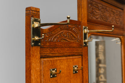 Jugendstil Garderobe in Eiche - Anfang des 20.Jahrhunderts