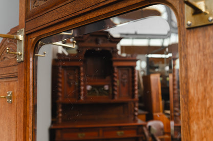 Jugendstil Garderobe in Eiche - Anfang des 20.Jahrhunderts