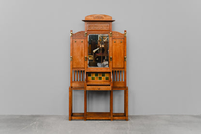 Jugendstil Garderobe in Eiche - Anfang des 20.Jahrhunderts