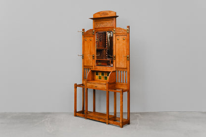 Jugendstil Garderobe in Eiche - Anfang des 20.Jahrhunderts