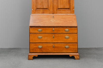 Schrägklappen-Aufsatzsekretär im Biedermeier/Barock Stil - erste Hälfte des 19.Jahrhunderts